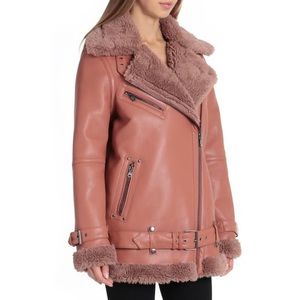 Avec Les Filles Jackets & Coats - NWT Avec Les Filles Vegan Leather Shearling Coat Avec Les Filles Jackets & Coats - NWT Avec Les Filles Vegan Leather Shearling Coat